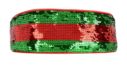 Gucci Sequin Headbands, Polyester, Green/Red, MII, B, 2*